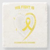 Vrouwen Mam Mannen Grootzoon Goud Kindercadeau Stenen Onderzetter (Voorkant)