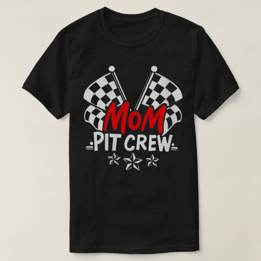 Vrouwen Mam Pit Crew VNeck T-shirt (Design voorkant)