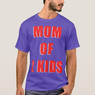 Vrouwen Mam van 2 Kinder tweelingen Zwangerschap T-shirt