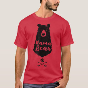 Vrouwen Mama Bear Shirt Distressed Tshirt Mom Gift