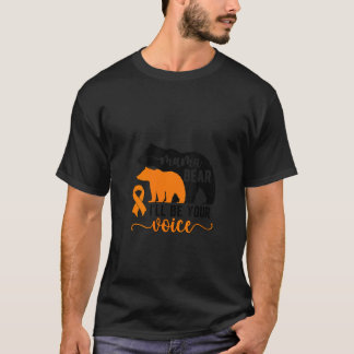 Vrouwen Mama Beer Leukemie Moeder van een Leukemie T-shirt