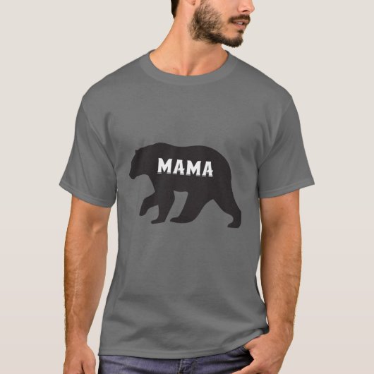 Vrouwen Mama Beer T Shirt Schattige Grappig Beste  (Voorkant)