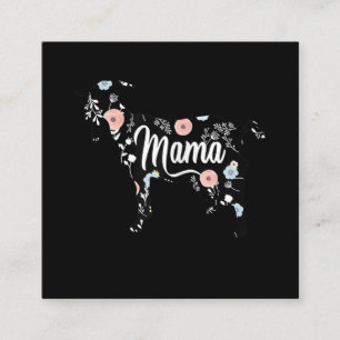 Vrouwen Mama Geit Bloemen Moeder Liefde Mor Oma Vierkante Visitekaartje