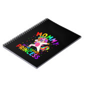 Vrouwen Mama van de Verjaardag Prinses Meisje Dabb Notitieboek (Linkerzijde)