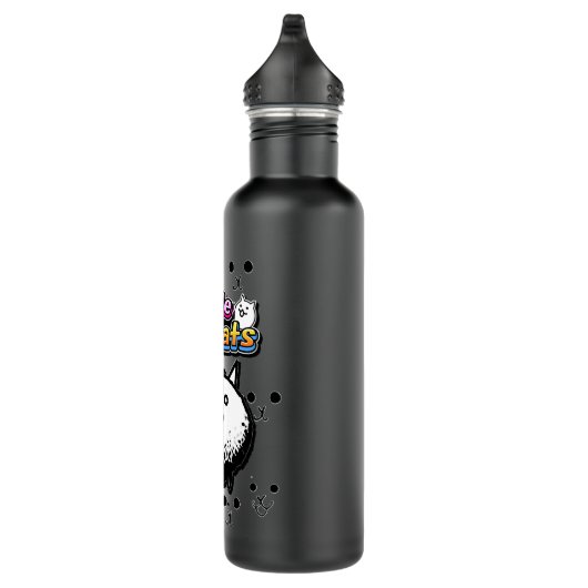 Vrouwen Mannen Battle Cats Retro  Waterfles (Rechts)
