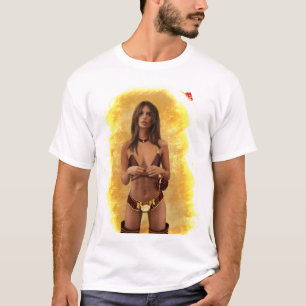 Vrouwen Mannen Emily Ratajkowski in Ferrero Rocher T-shirt