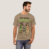 Vrouwen Mannen Grappig Halloween Heet Spook Zomer T-shirt (Voorkant volledig)