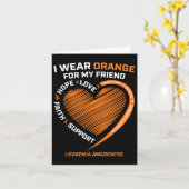 Vrouwen Mannen Ik Draag Sinaasappel voor mijn vrie Kaart (Gele Bloem)