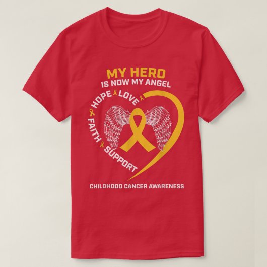 Vrouwen Mannen Mijn Hero is nu mijn enenengel kind T-shirt (Design voorkant)