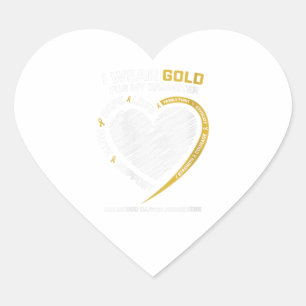 Vrouwen Mannen Papa Mam Gold Dochter Kindertijd Hart Sticker