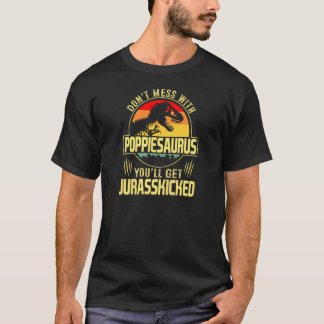 Vrouwen Mannen Poppiesaurus Dinosaur Rex  Vader T-shirt