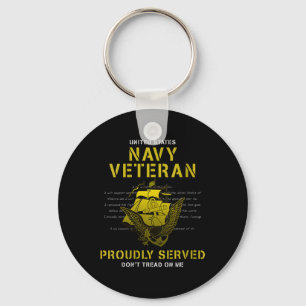Vrouwen Marine Veteraan Trots Served V-hals Sleutelhanger