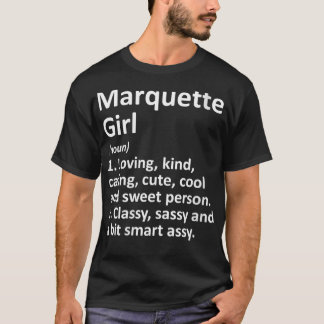Vrouwen MARQUETTE L MI MICHIGAN Grappige Stad Home T-shirt