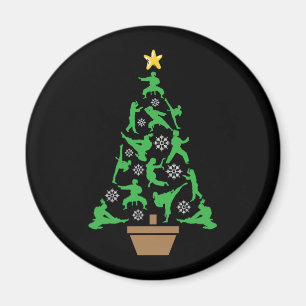 Vrouwen Martial Arts - Meisjes Karate Kerstboom Magneet