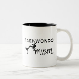 Vrouwen Martial Arts Sport Grappige Taekwondo Moed Tweekleurige Koffiemok