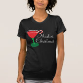 Vrouwen Martini Kerst Shirt (Voorkant)