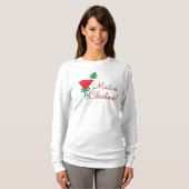 Vrouwen Martini Kerst Shirt (Voorkant volledig)