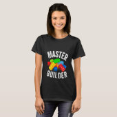 Vrouwen Master Builder Bouwstenen Brick Builde T-shirt (Voorkant volledig)