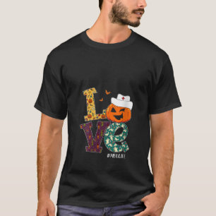 Vrouwen MBU Verpleegster Halloween Enge Pompoen Li T-shirt