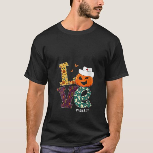 Vrouwen MBU Verpleegster Halloween Enge Pompoen Li T-shirt (Voorkant)
