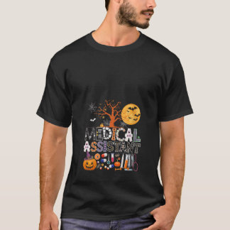 Vrouwen Medische Assistent Halloween Spooky Kostuu T-shirt