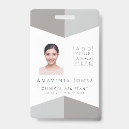 Vrouwen Medische foto-ID Identificatie Plastic Sle Badge