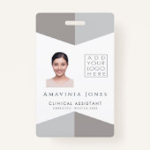 Vrouwen Medische foto-ID Identificatie Plastic Sle Badge (Voorkant)