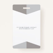 Vrouwen Medische foto-ID Identificatie Plastic Sle Badge (Achterkant)