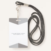 Vrouwen Medische foto-ID Identificatie Plastic Sle Badge (Achterkant met draagriem)