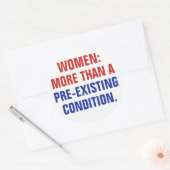 Vrouwen meer dan een reeds bestaande aandoening Tr Ronde Sticker (Envelop)