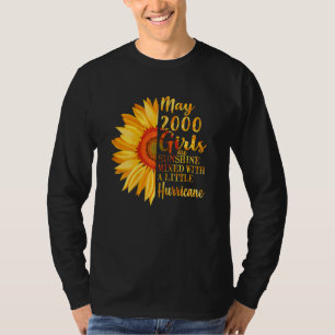 Vrouwen Mei Meisjes 2000 22e Verjaardag 22 jaar T-shirt