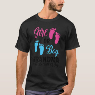 Vrouwen meisje of jongen oma zal vol vreugde zitte t-shirt
