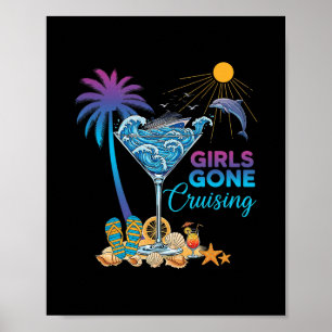 Vrouwen Meisjes Gaan Cruisen Trip 2026 Cruise Best Poster