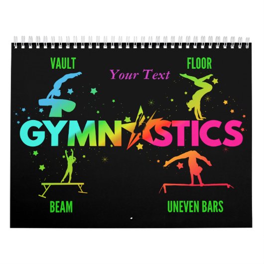 Vrouwen Meisjes Gymnastiek Motivatie Gymnast 2024 Kalender (Hoes)
