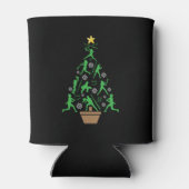 Vrouwen Meisjes Softbal Kerstboom Blikjeskoeler (Achterkant)