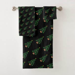 Vrouwen Meisjes Voetbal Kerstboom Bad Handdoek