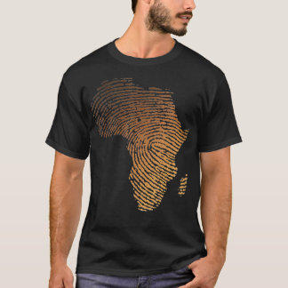 Vrouwen Melanine Shades Africa Kaart Afrika DNA Vi T-shirt