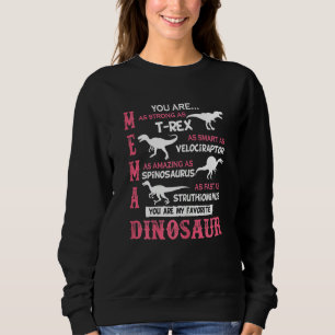Vrouwen Mema die je net zo sterk bent als Rex Dino Trui