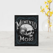 Vrouwen Memento Mori Levensfilosofie Latijn Quote Kaart (Gele Bloem)