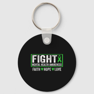 Vrouwen Mental Health Awareness Shirt - Fight Ment Sleutelhanger