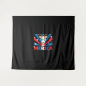 Vrouwen Merica Geit Wandkleed (Voorkant (horizontaal))