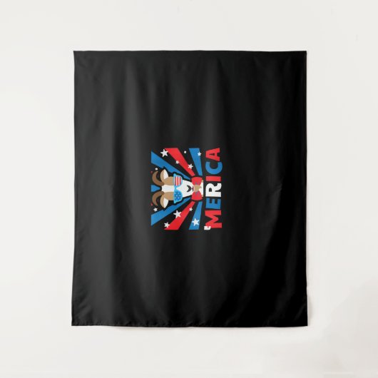 Vrouwen Merica Geit Wandkleed (Voorkant)