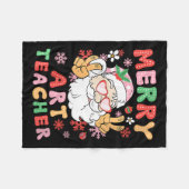 Vrouwen Merry Art Teacher Kerst Art Teaching XM Fleece Deken (Voorkant (Horizontaal))