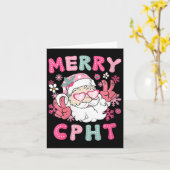 Vrouwen Merry CPHT Kerst Gecertificeerde Apotheek Kaart (Gele Bloem)