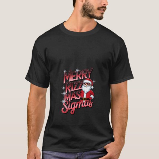 Vrouwen Merry RizzMass Sigmas Tiener School Kerst T-shirt (Voorkant)