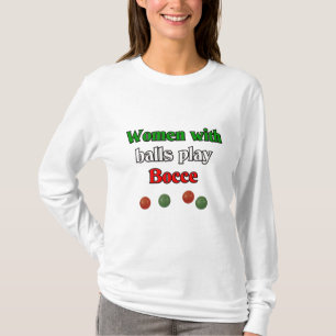 Vrouwen met ballen t-shirt