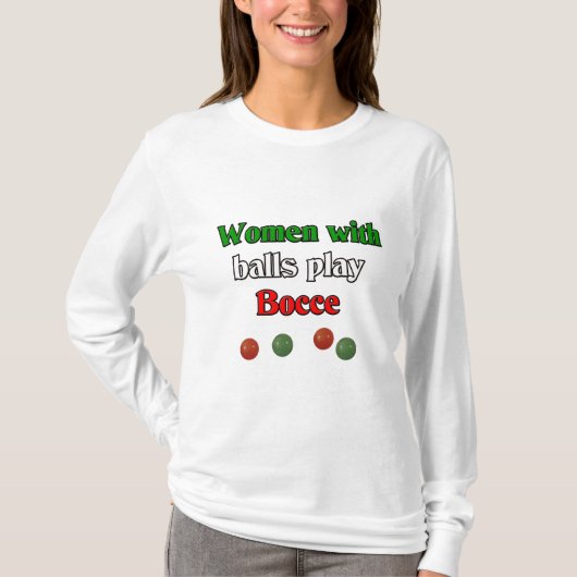 Vrouwen met ballen t-shirt (Voorkant)
