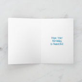  Vrouwen met Blauwe Vlinders Verjaardag Kaart (Binnen)