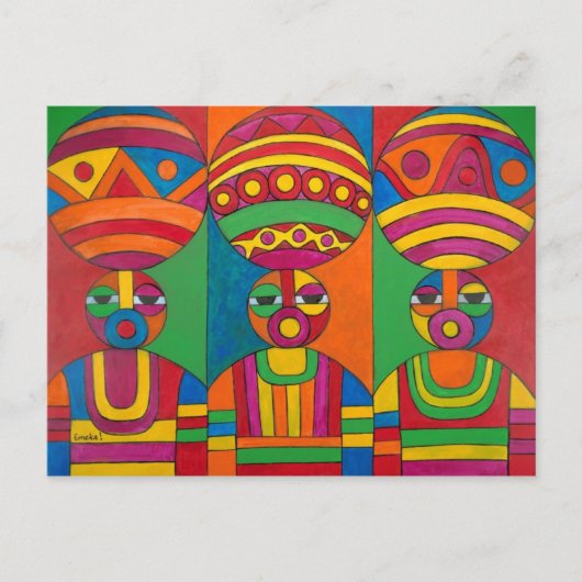 Vrouwen met Calabashes II Briefkaart (Voorkant)