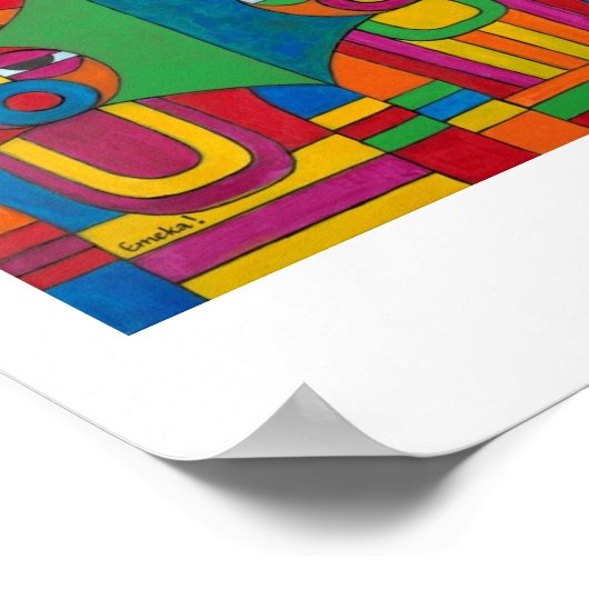 Vrouwen met Calabashes van Emeka! Poster (Hoek)